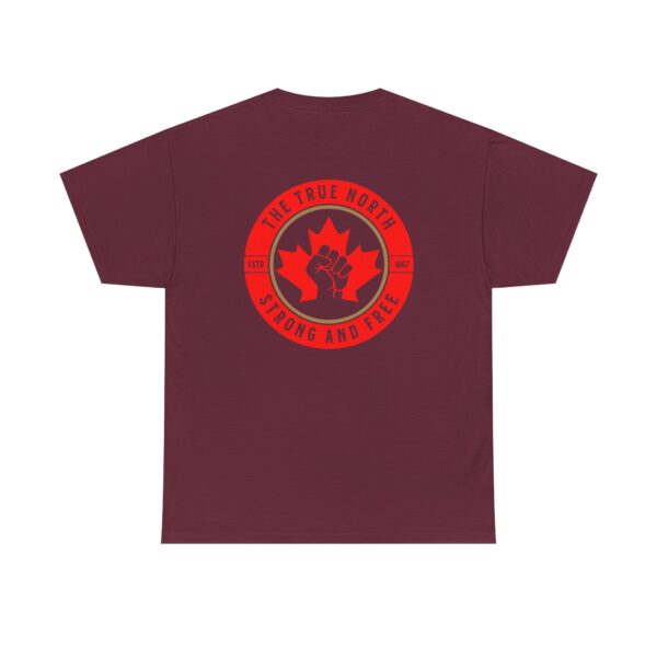 Canada Maple Fist Tee — “The True North Strong and Free” Graphic T‑Shirt