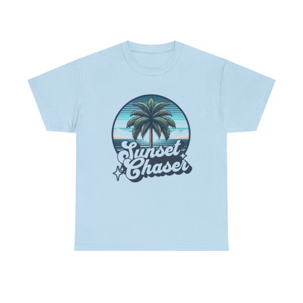 Sunset Chaser Tee — Retro Palm Tree Beach T-Shirt