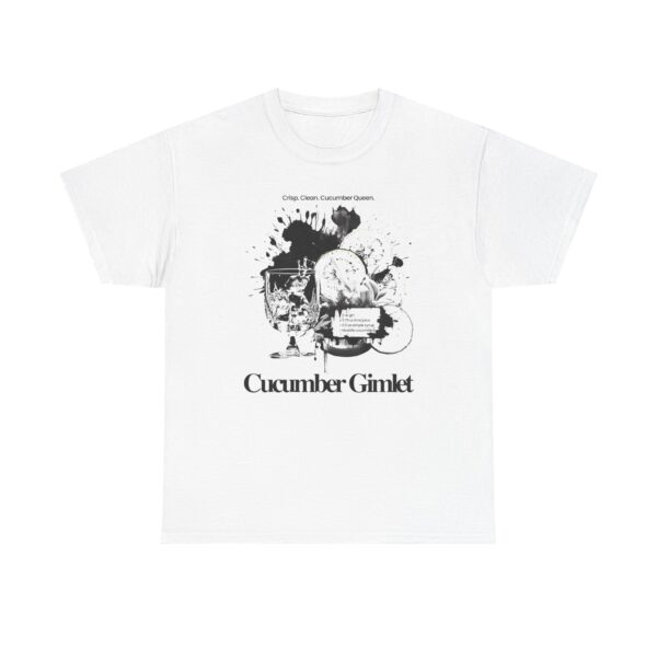 Cucumber Gimlet Graphic Tee - Vintage Cocktail Illustration Shirt