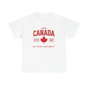 Canada ESTD 1867 Maple Leaf T-Shirt – Canadian Pride Tee