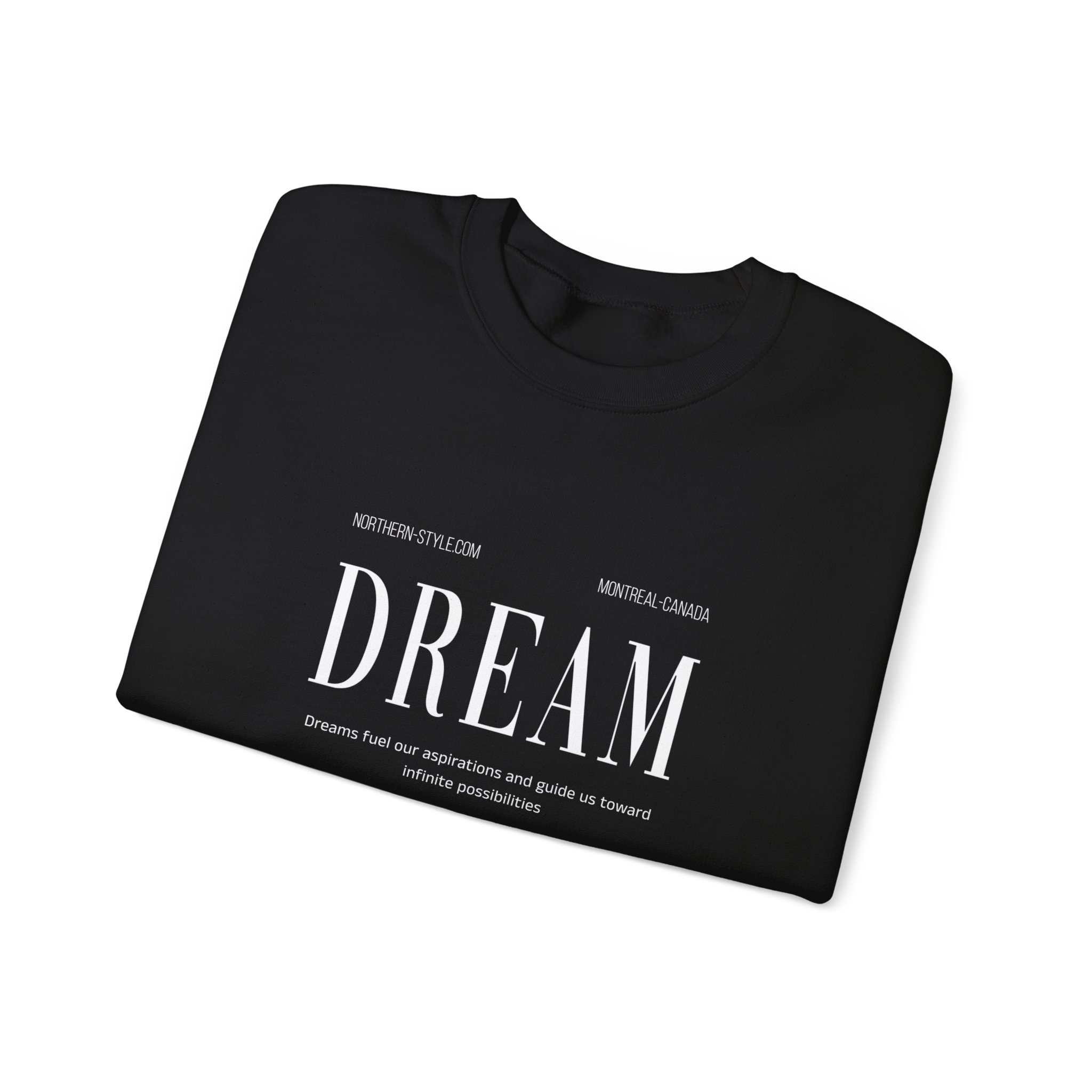 Dream Crewneck Sweatshirt — Minimal Motivational Graphic Pullover - Image 3