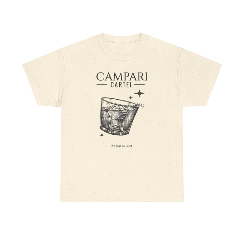 Campari Cartel Tee — Vintage Cocktail Graphic T-Shirt