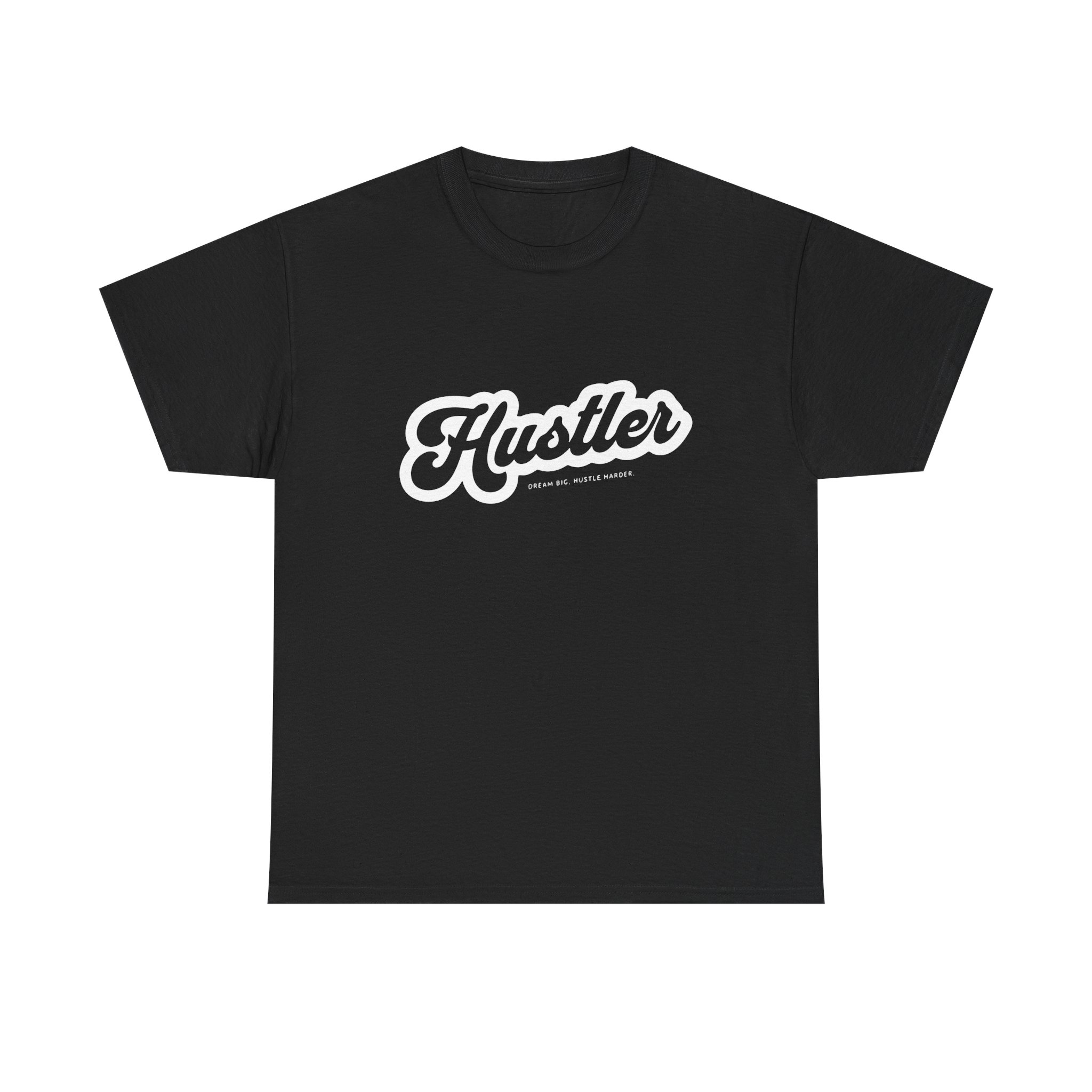 Hustler Script Tee — Motivational Streetwear T‑Shirt