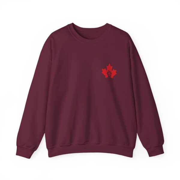 True North Strong & Free Sweatshirt — Canadian Maple Fist Crewneck, canada