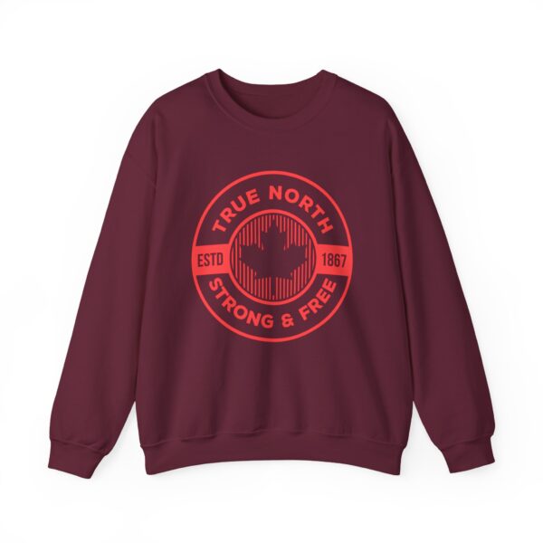 True North Crewneck Sweatshirt – Strong & Free Canadian Maple Emblem