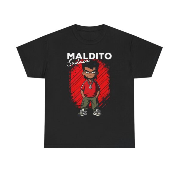 Maldito Sudaca Graphic Tee — Latino Pride Cartoon Streetwear T-Shirt