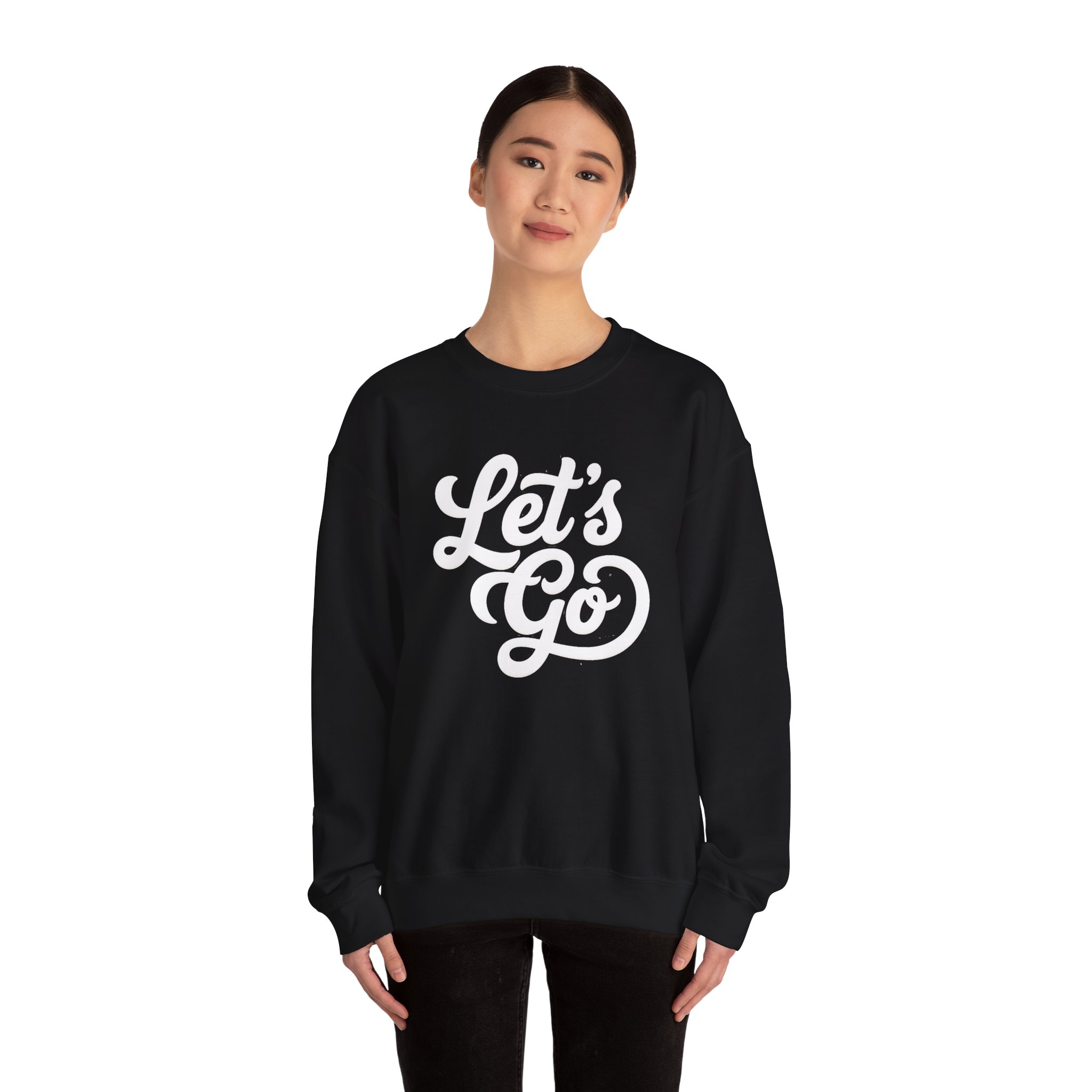 Let's Go Crewneck Sweatshirt — Motivational Graphic Pullover - Image 4