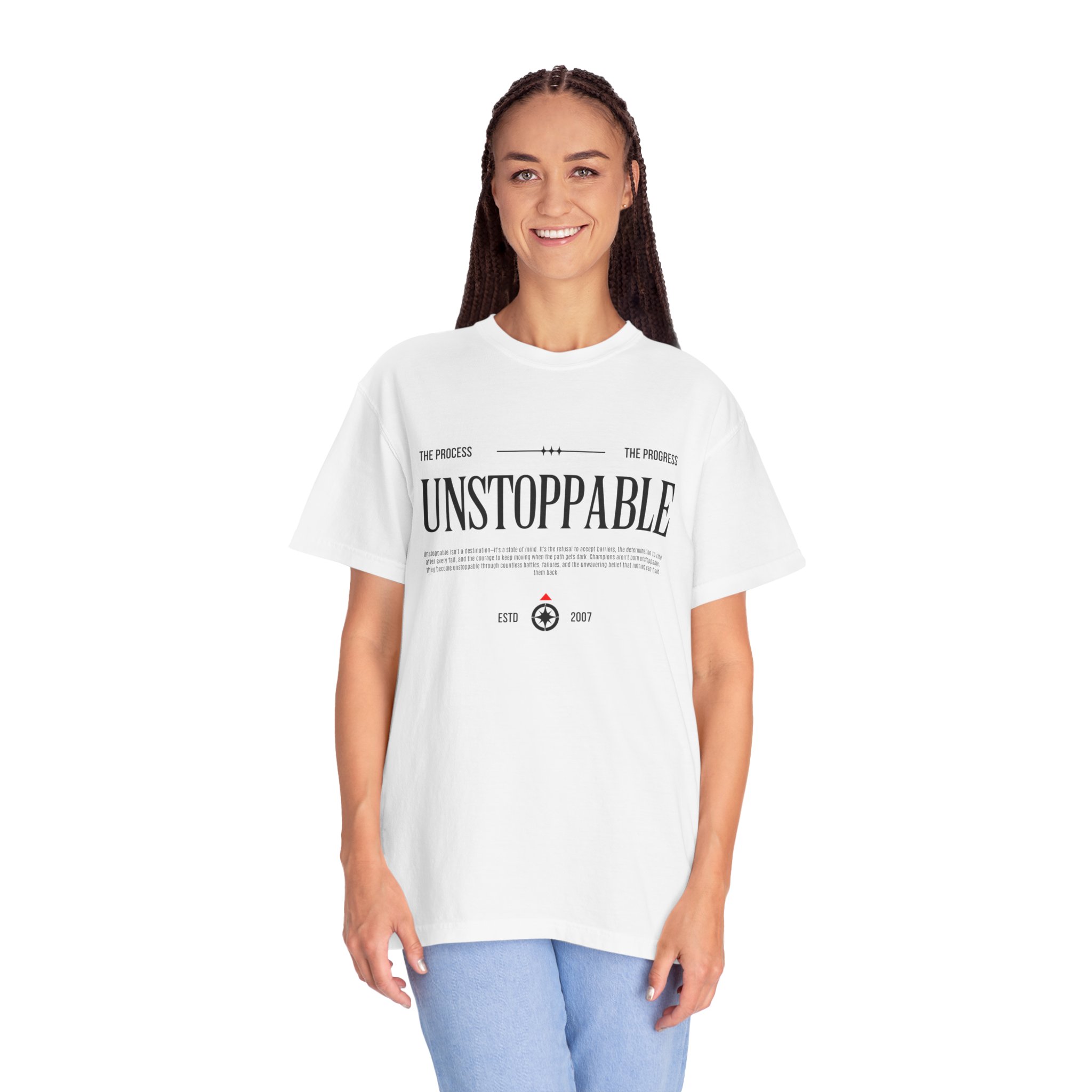 Unstoppable Graphic T-Shirt — Inspirational Typography Tee - Image 4
