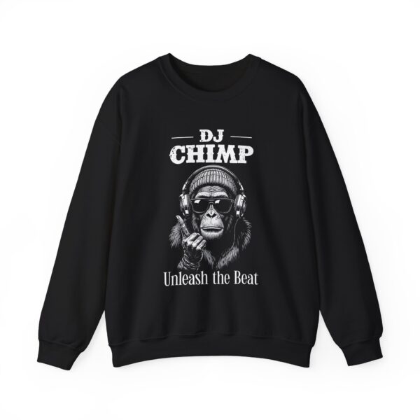 Crewneck Sweatshirt — "DJ Chimp: Unleash the Beat" Graphic