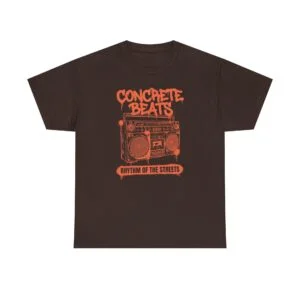 Concrete Beats Tee — Rhythm of the Streets Vintage Boombox Graphic T‑Shirt