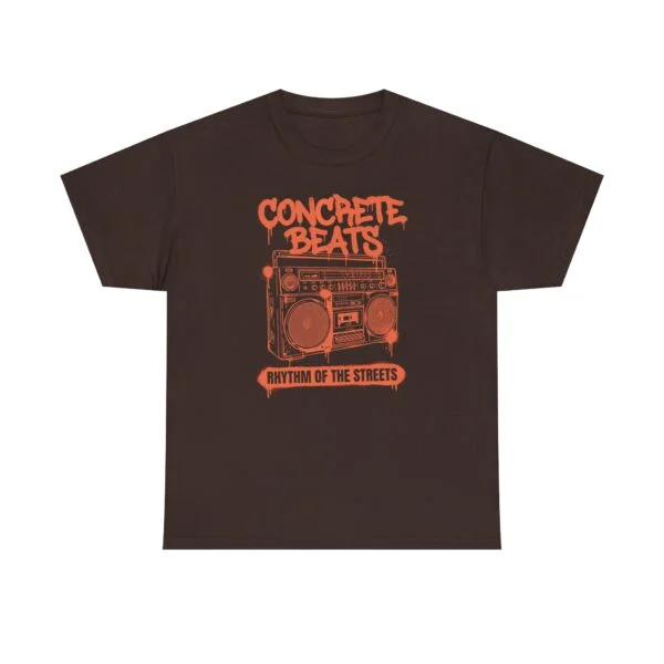 Concrete Beats Tee — Rhythm of the Streets Vintage Boombox Graphic T‑Shirt