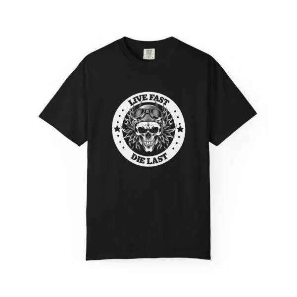 Live Fast Die Last Skull T-Shirt