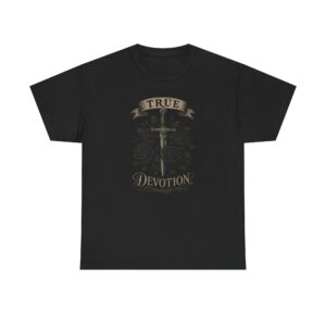 True Devotion T-Shirt — Vintage Cross Faith Graphic Tee