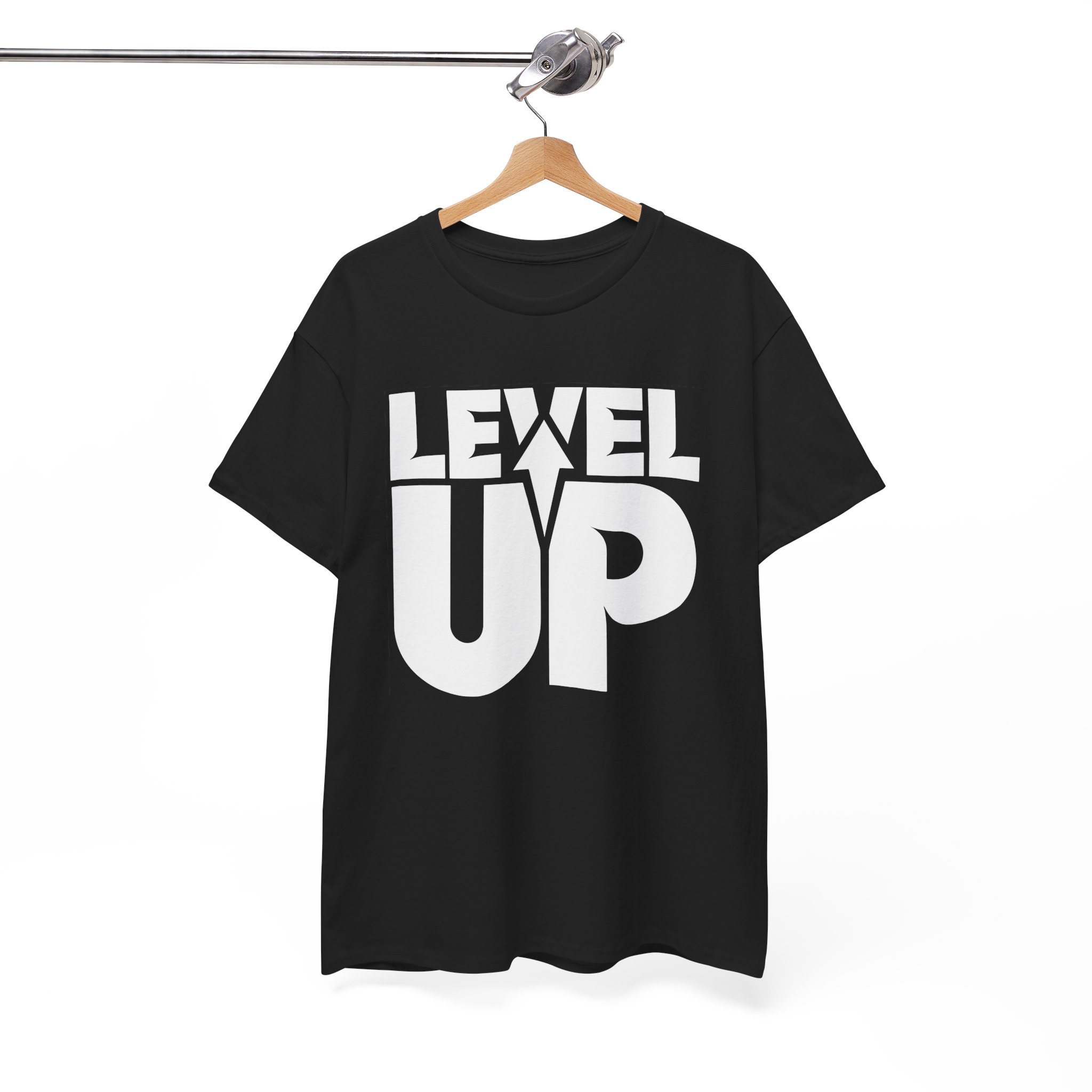 Level Up T-Shirt — Bold Gamer Retro Typography Tee - Image 6