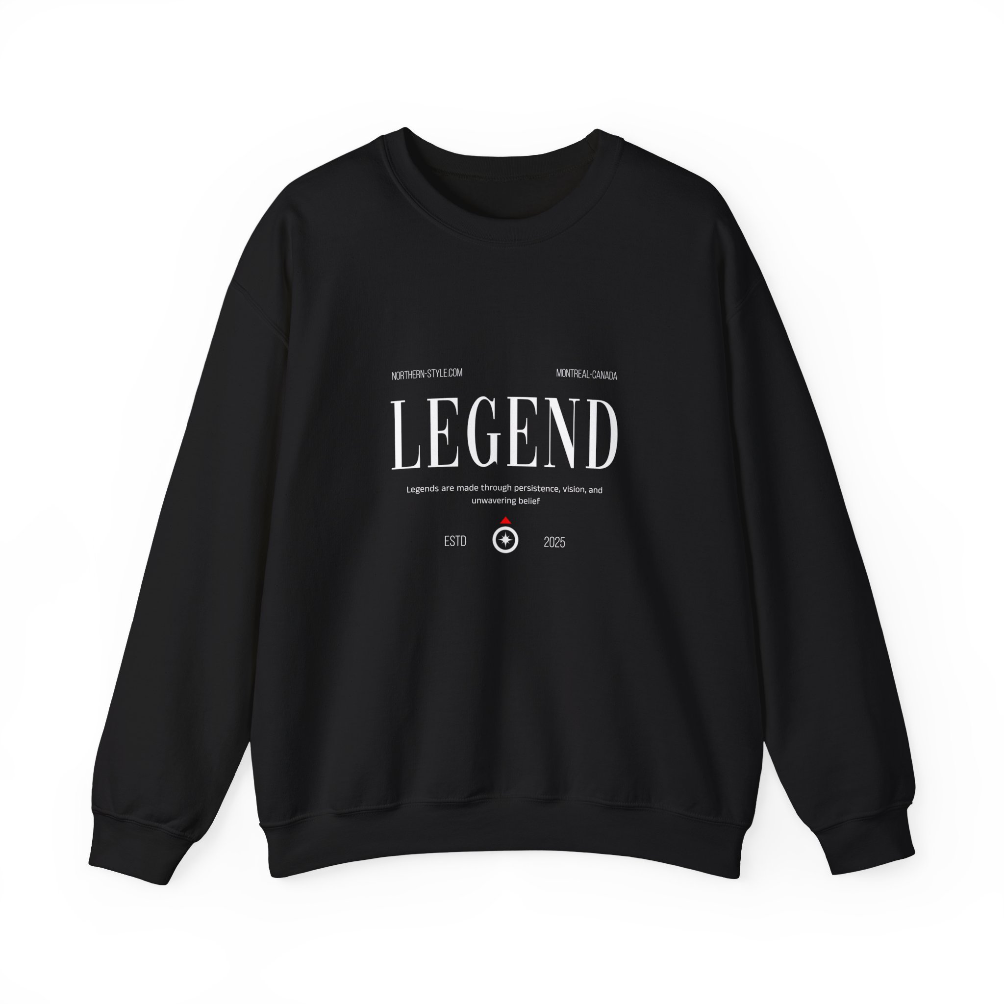 Legend Graphic Sweatshirt — Vintage Distressed Crewneck