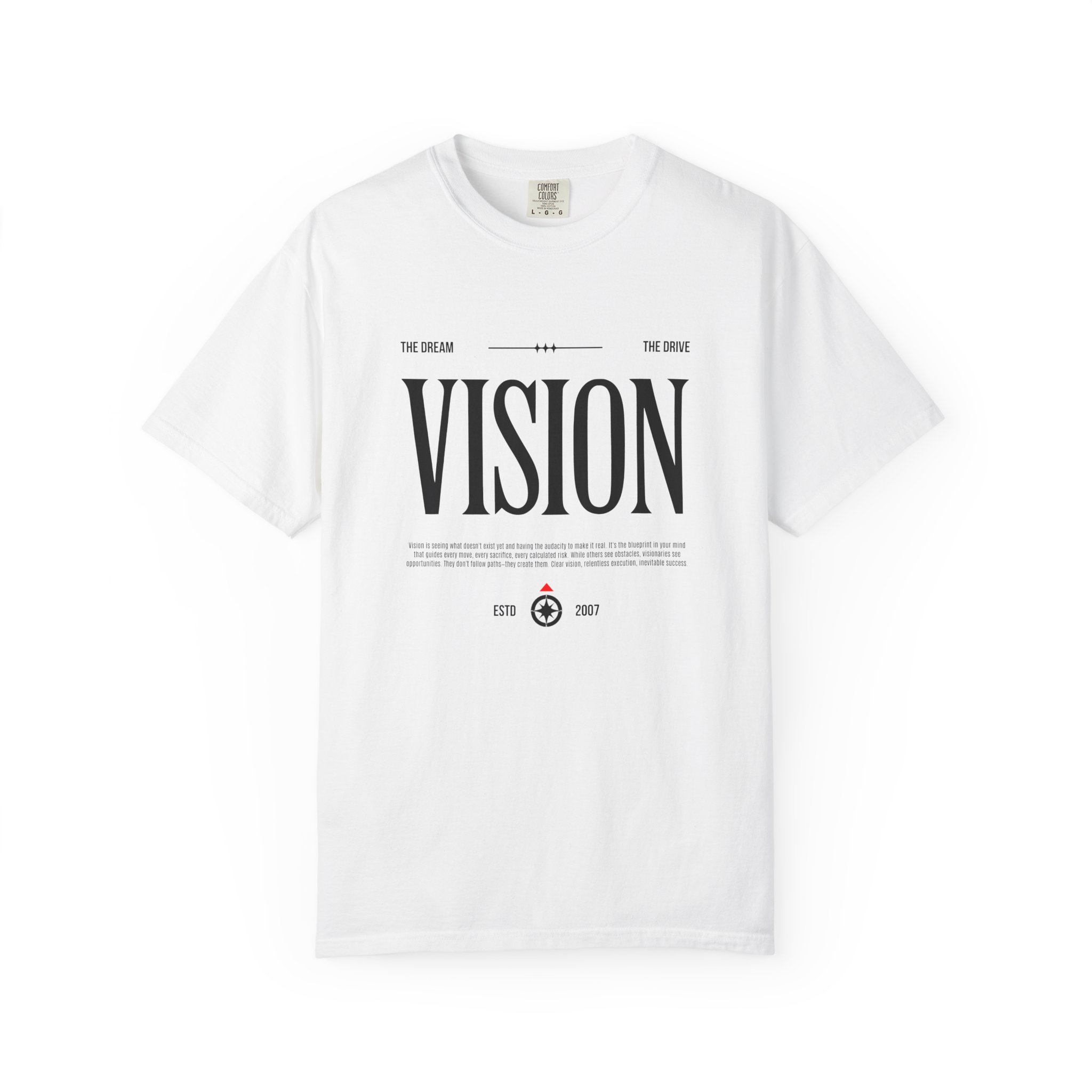 Vision Graphic T-Shirt — Minimalist Typography Tee