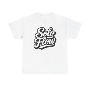 Solo Flow T-Shirt — Retro Script Graphic Tee for Dancers & Creatives