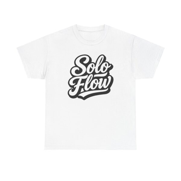 Solo Flow T-Shirt — Retro Script Graphic Tee for Dancers & Creatives