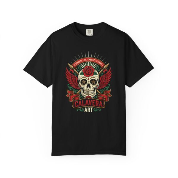 Calavera Skull Art T-Shirt — Día de los Muertos Sugar Skull Graphic Tee