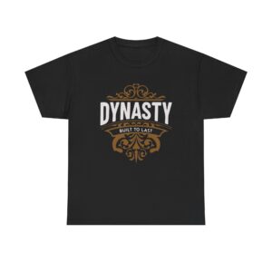 Dynasty T-Shirt — "Built to Last" Vintage Crest Graphic Tee