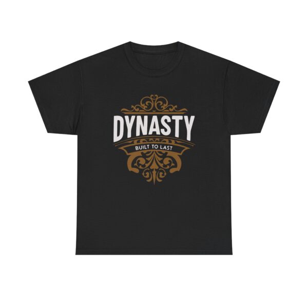 Dynasty T-Shirt — "Built to Last" Vintage Crest Graphic Tee