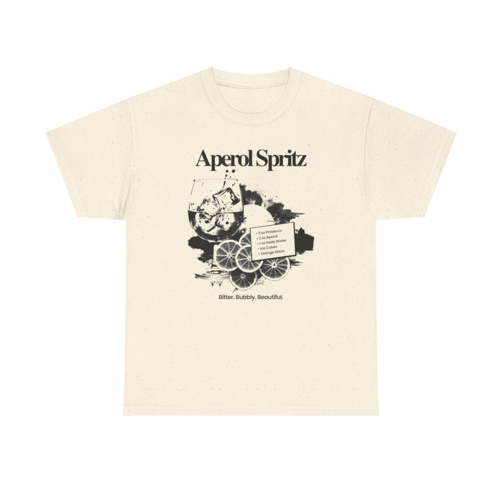Aperol Spritz Tee — Vintage Cocktail Graphic Shirt