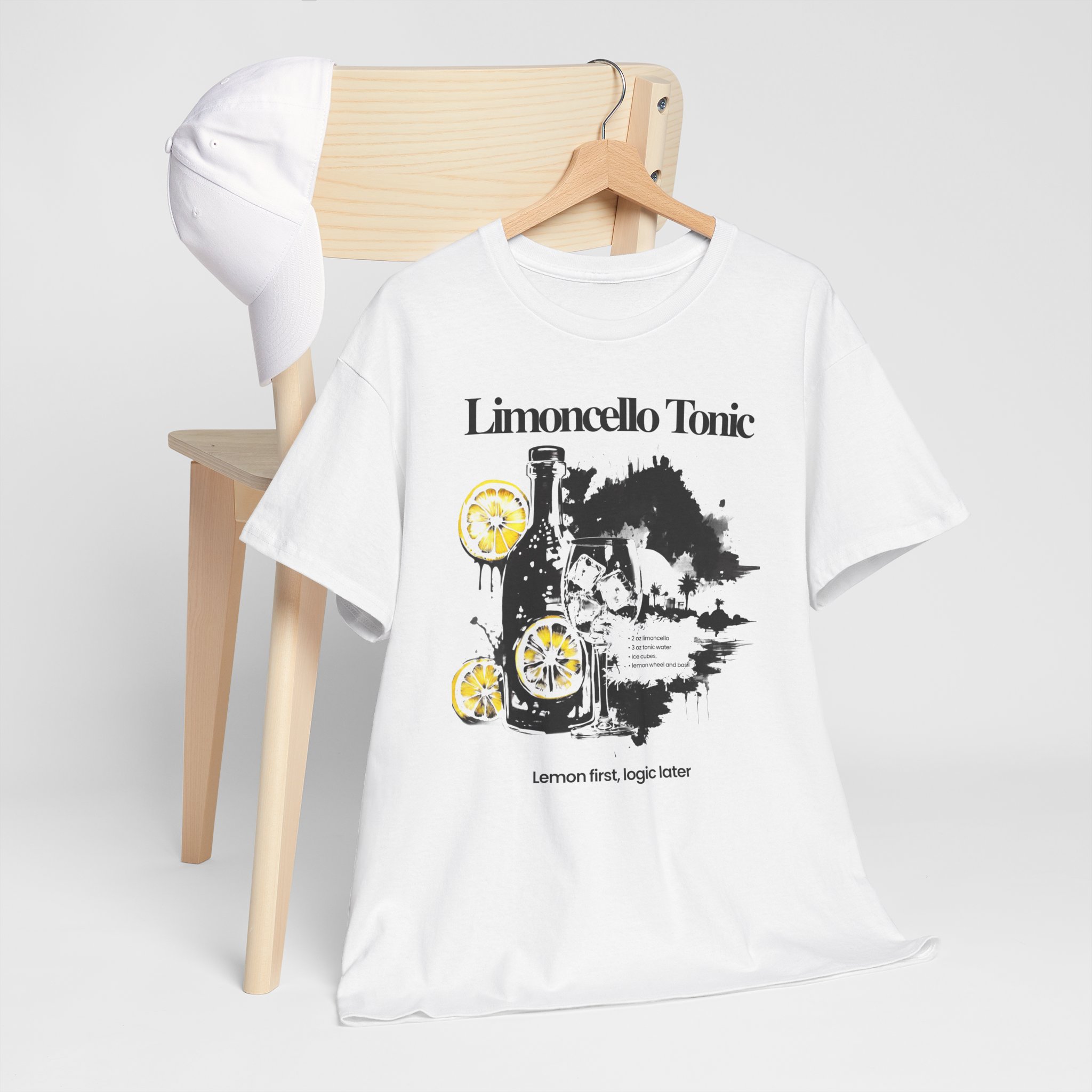 Limoncello Tonic Tee — Lemon Cocktail Graphic T-Shirt - Image 6