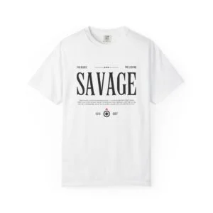 Savage Vintage Typography T-Shirt — 'Savage' Graphic Tee