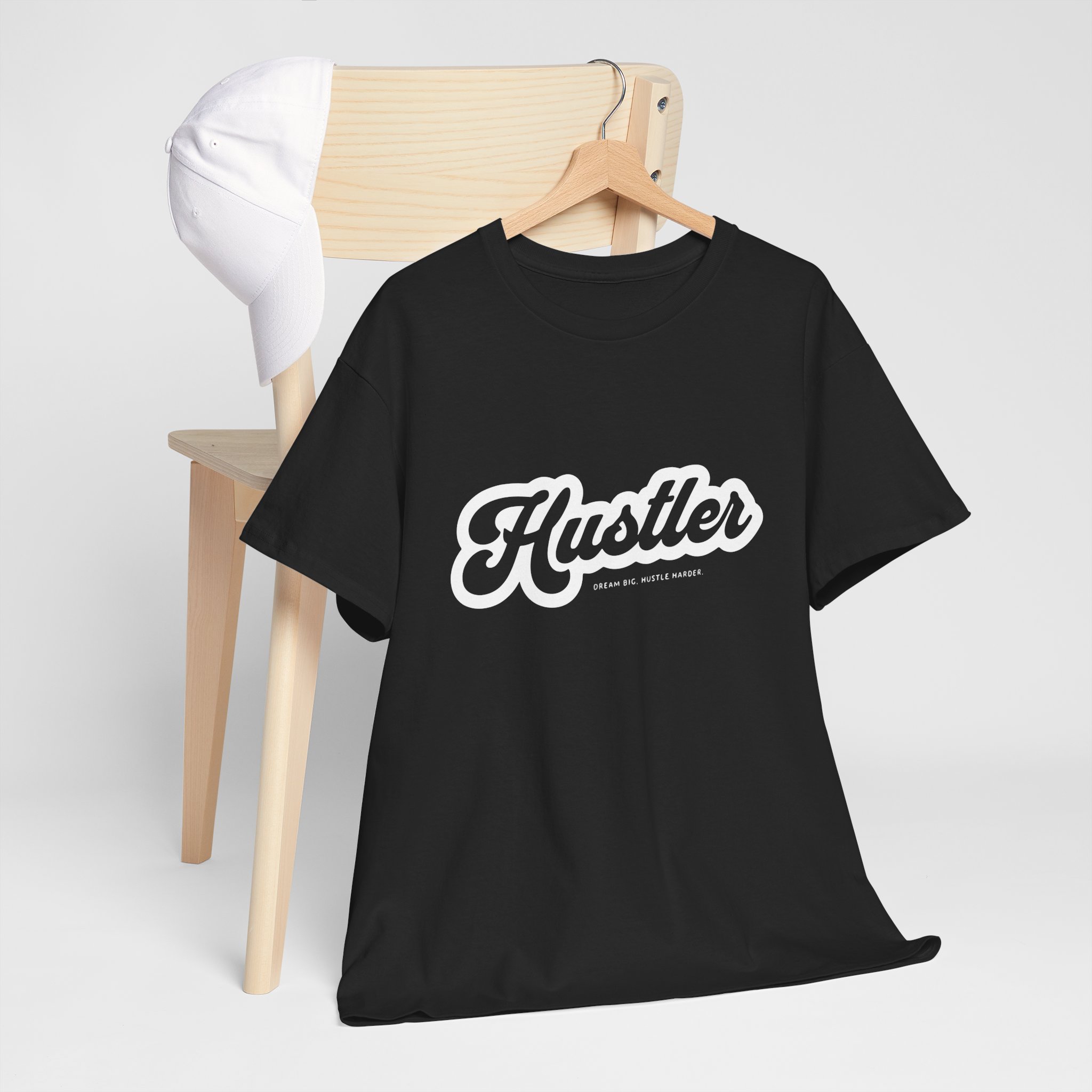 Hustler Script Tee — Motivational Streetwear T‑Shirt - Image 6