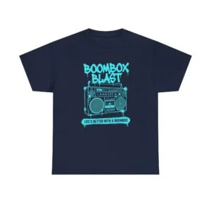 Boombox Blast Tee — "Life’s Better with a Boombox" Retro Radio Graphic T-Shirt