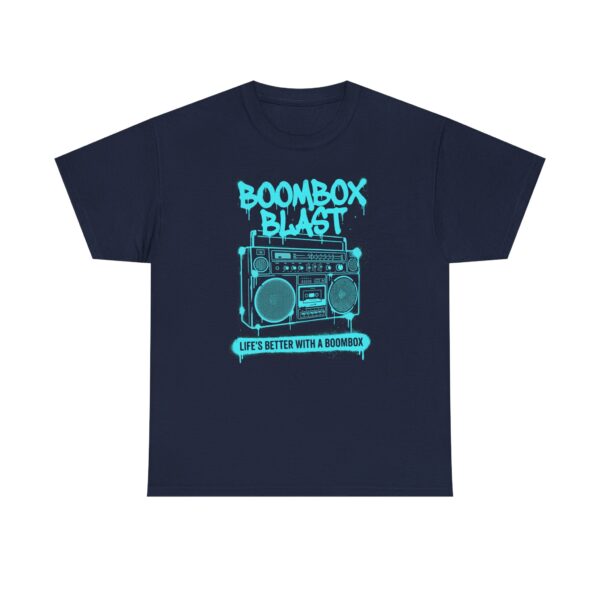 Boombox Blast Tee — "Life’s Better with a Boombox" Retro Radio Graphic T-Shirt