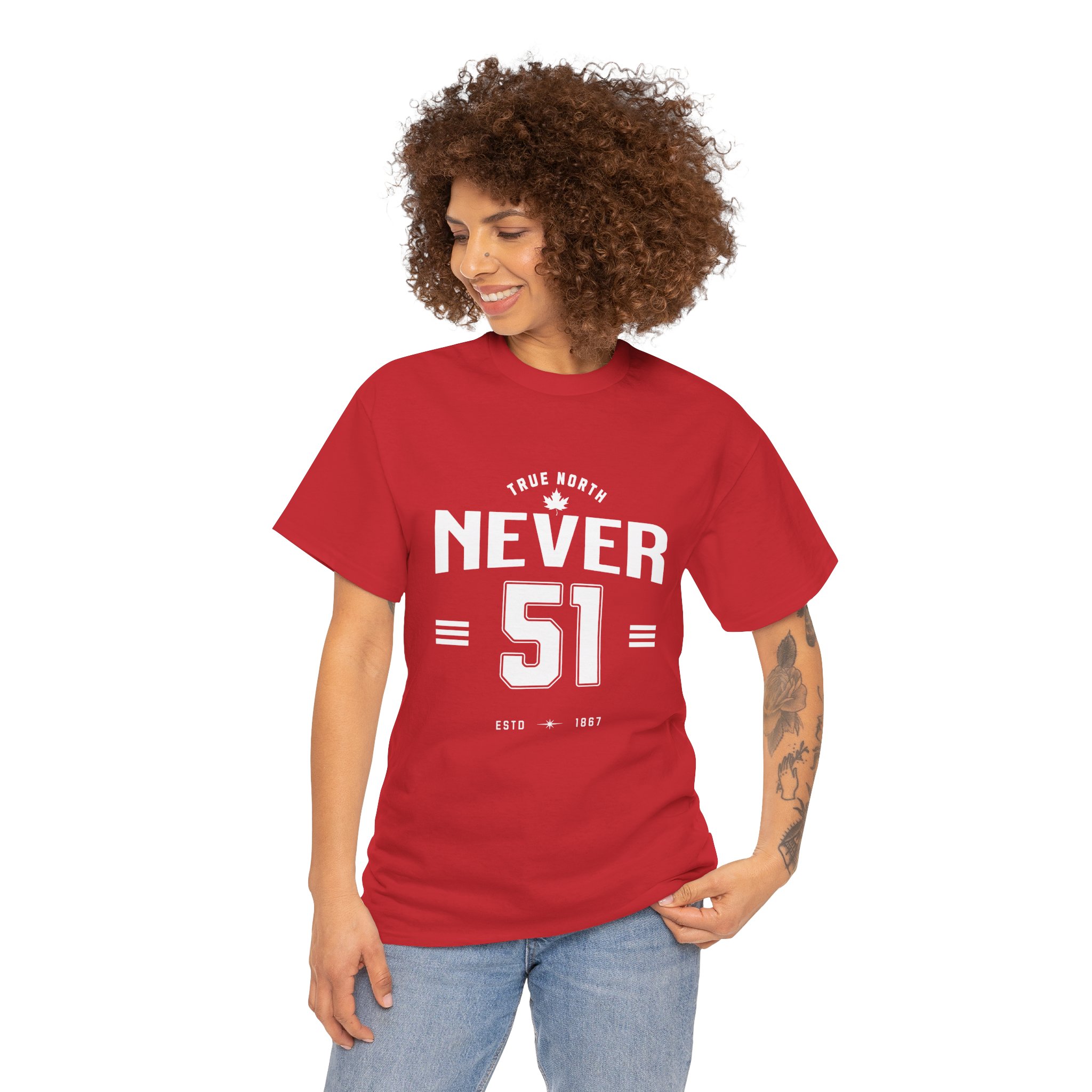 Never 51 Graphic Tee — Retro Athletic 'Never 51' Shirt - Image 7