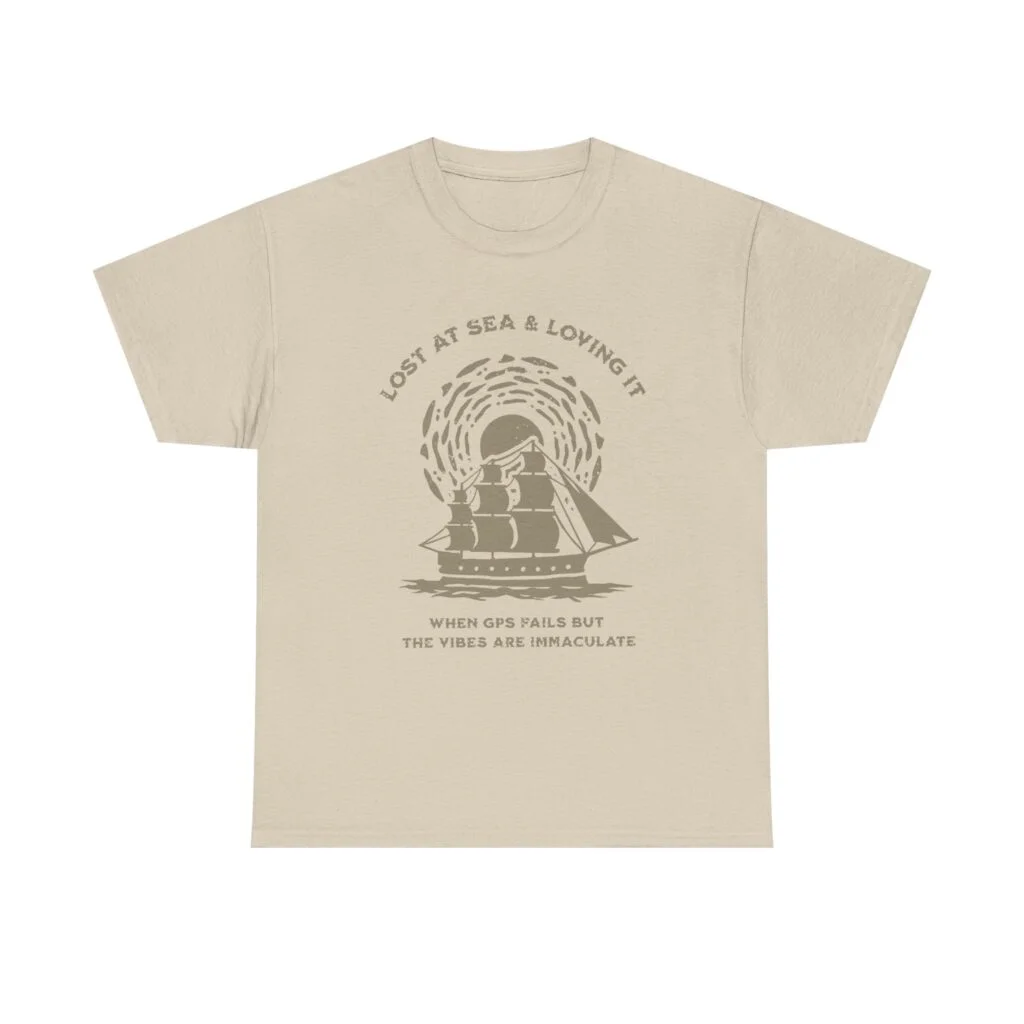 Lost at Sea Sailing T-Shirt — Vintage Ship Graphic Tee