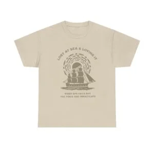 Lost at Sea Sailing T-Shirt — Vintage Ship Graphic Tee