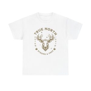 True North Moose Tee — Strong & Free Outdoor Graphic T-Shirt