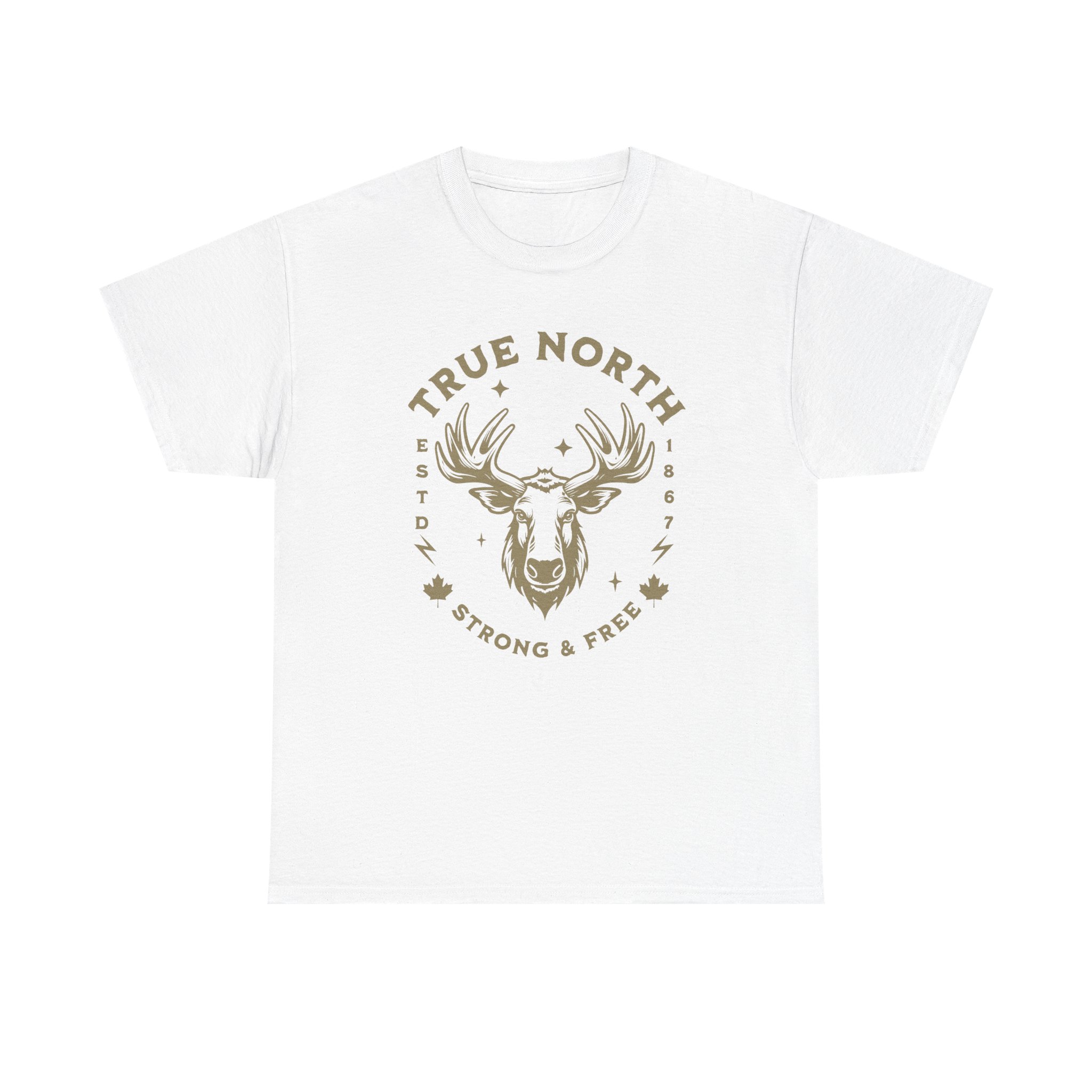 True North Moose Tee — Strong & Free Outdoor Graphic T-Shirt