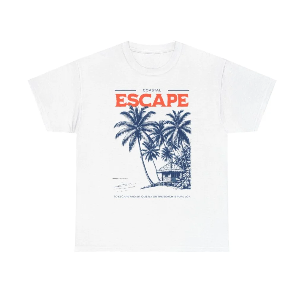 Escape Coastal Tee — Vintage Palm Beach Vacation T-Shirt