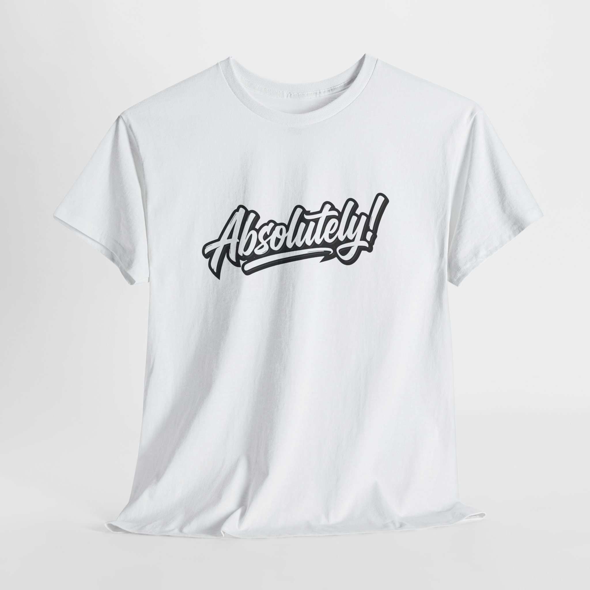 Absolutely! Graphic Tee — Retro Script Casual T‑Shirt - Image 6