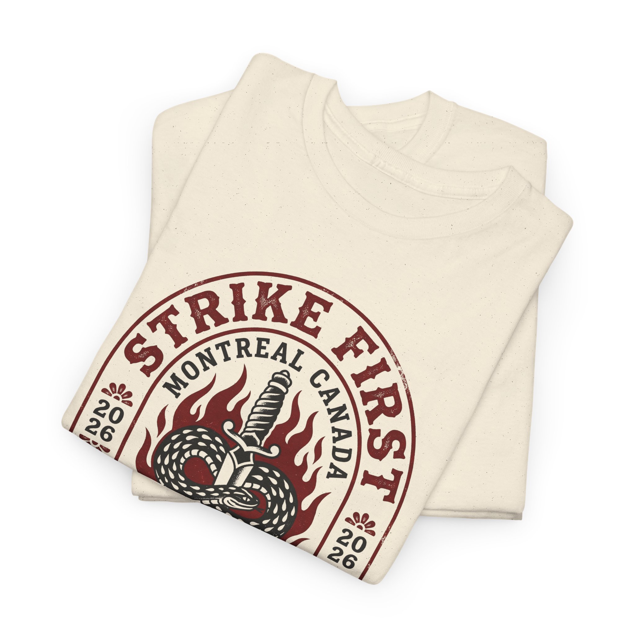 Strike First Strike Hard Tee — Retro Martial Arts Cobra Graphic T-Shirt - Image 5