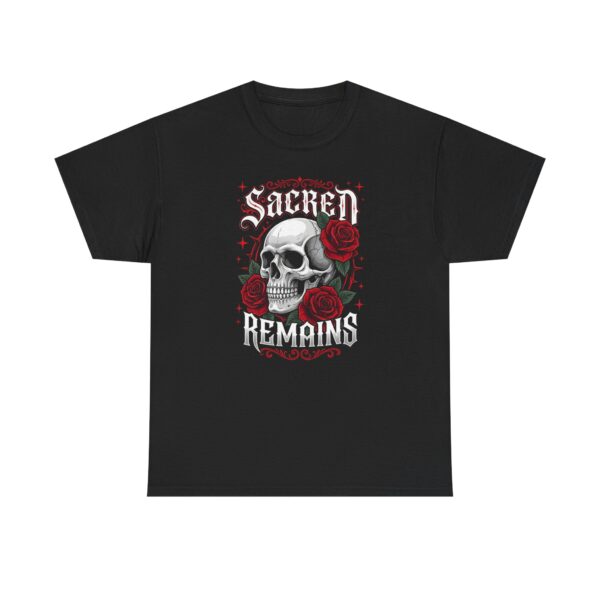 Skull & Roses Tee — "Sacred Remains" Gothic Graphic T-Shirt