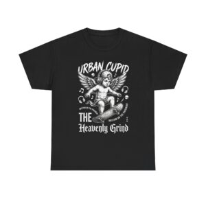 Urban Cupid Skateboard T-Shirt — "The Heavenly Grind" Vintage Skate Tee