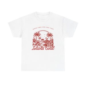 Island Soul T-Shirt — Retro Beach Palm Tree Tee ("Island Soul")