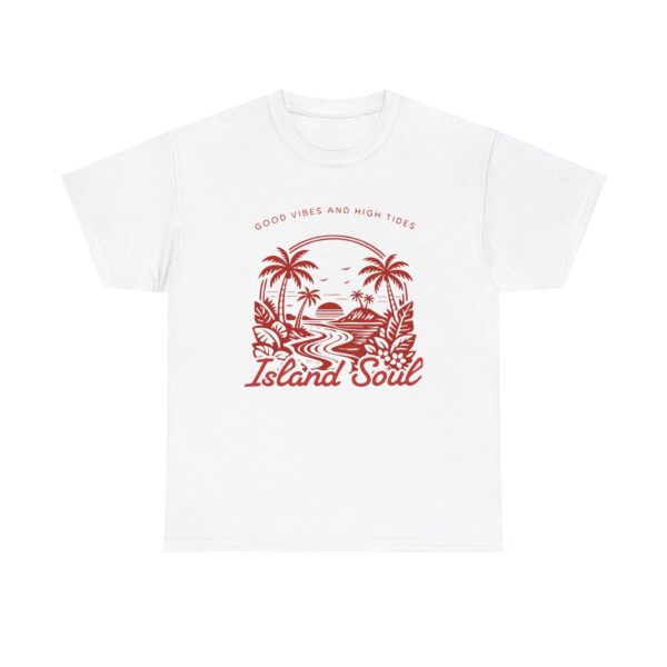 Island Soul T-Shirt — Retro Beach Palm Tree Tee ("Island Soul")