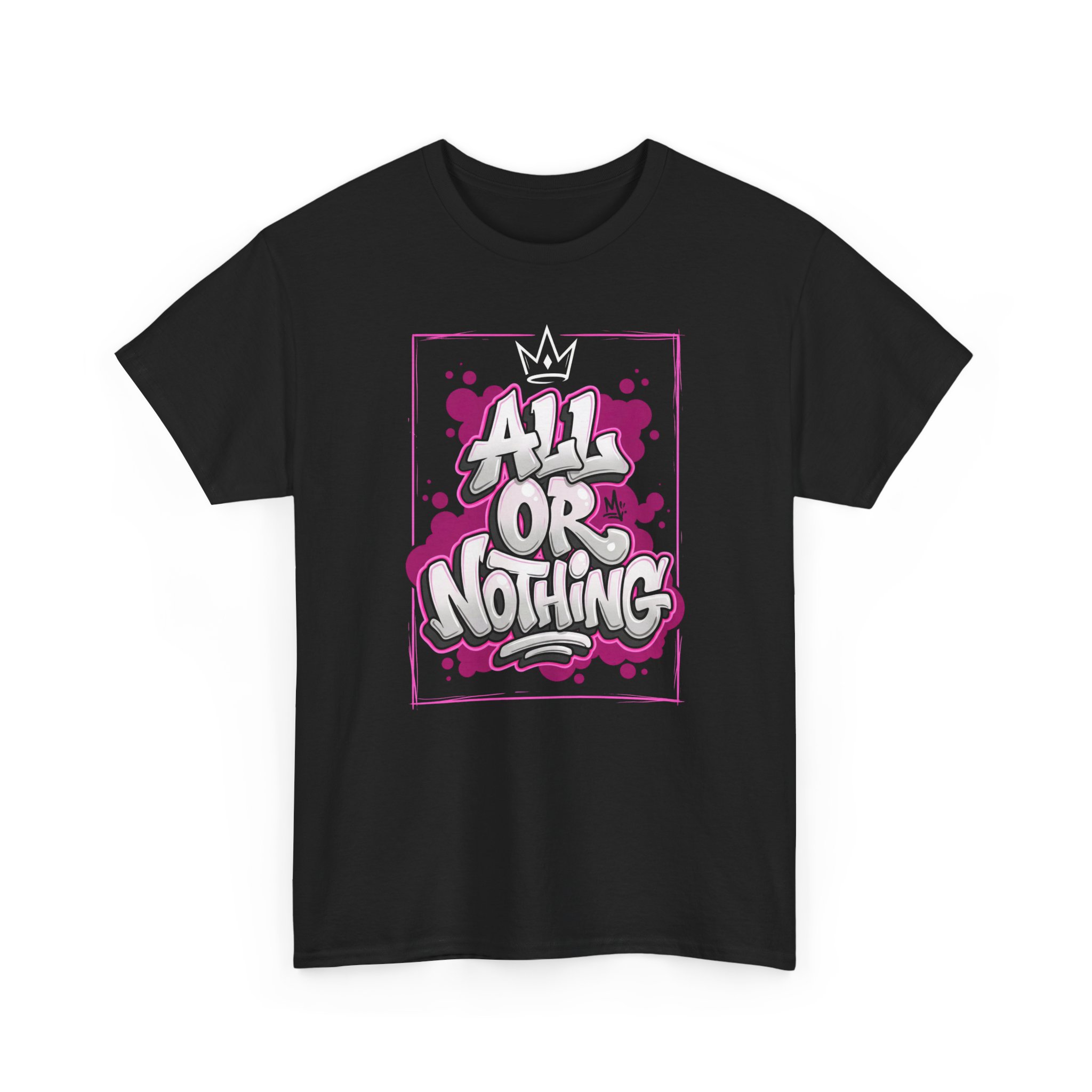 All Or Nothing Graffiti Tee - Urban Streetwear Graphic T-Shirt - Image 3