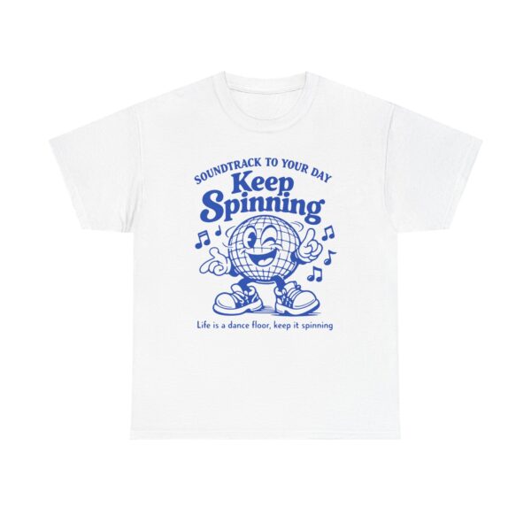 Keep Spinning T-Shirt — Retro Disco Record Graphic Tee