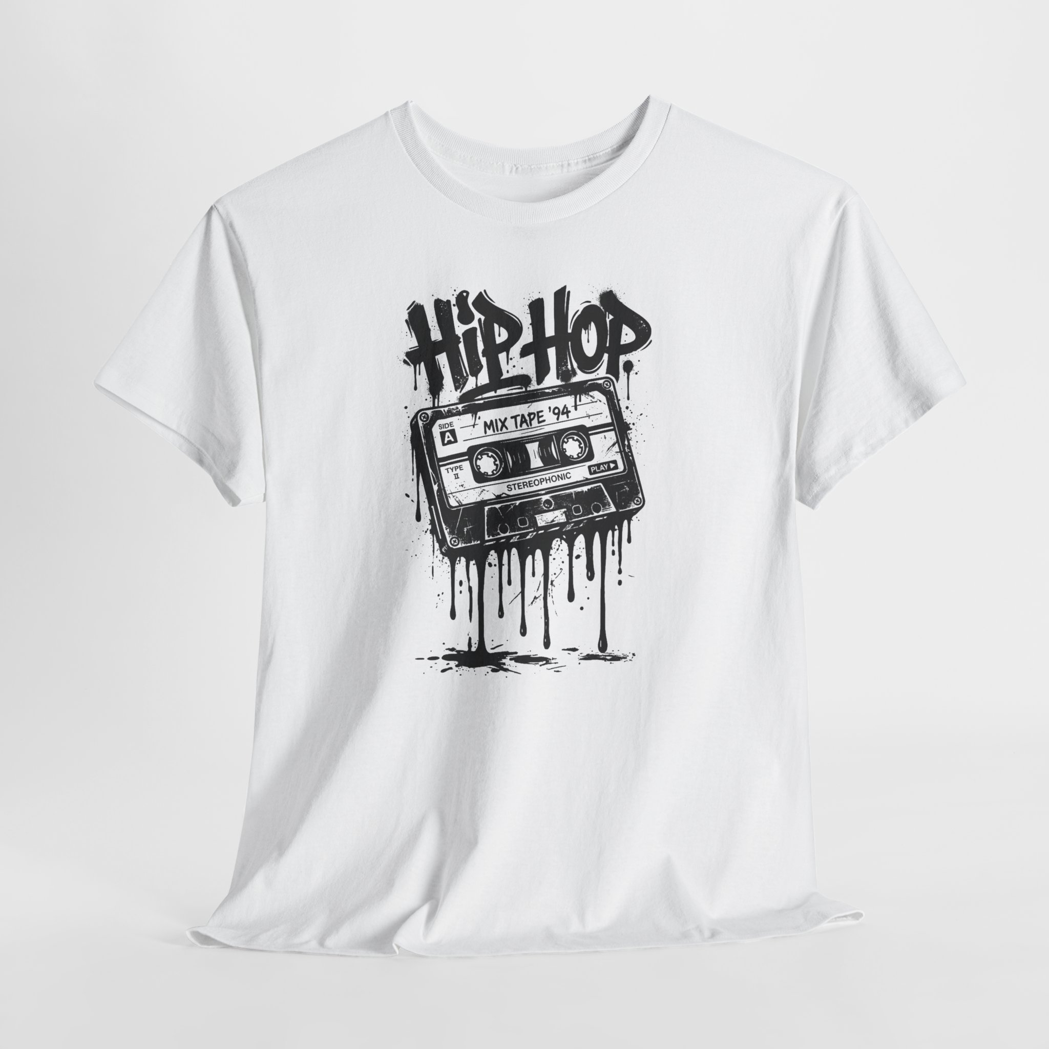 Hip Hop Cassette Tee – Retro Graffiti Music Shirt - Image 6