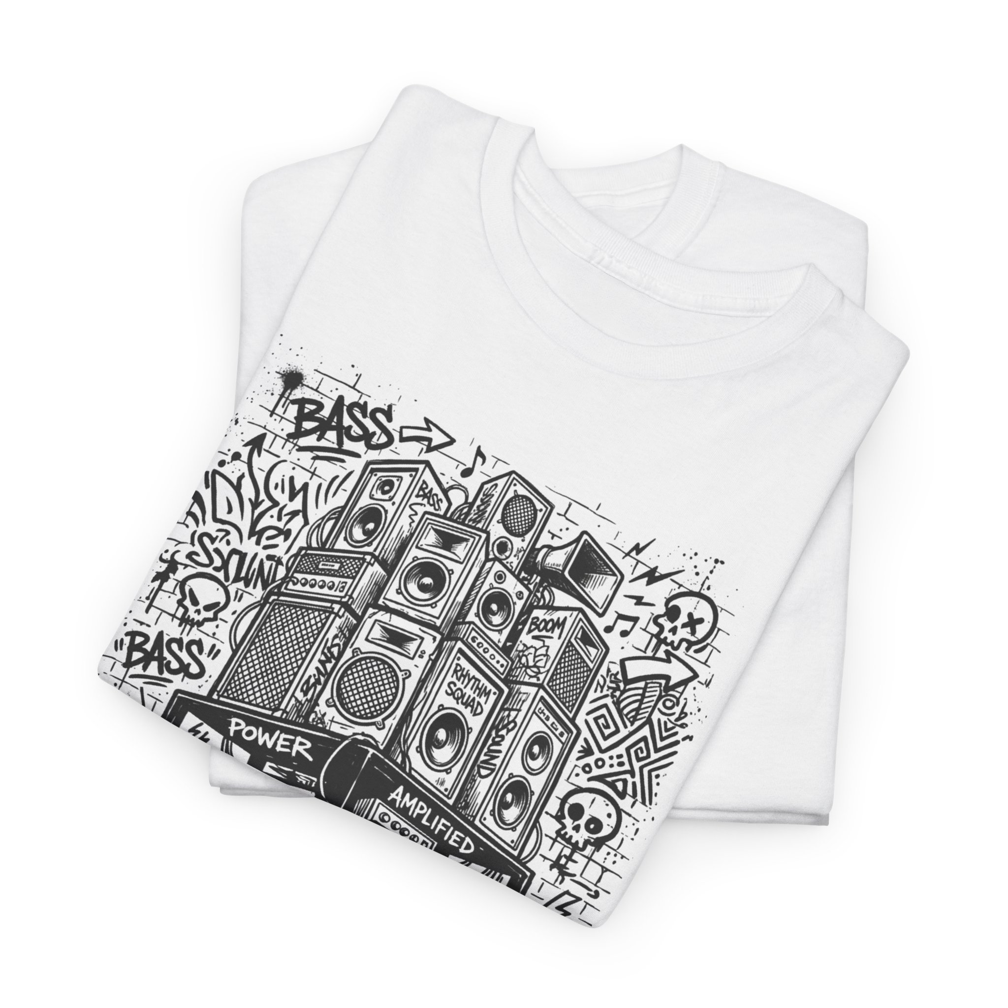 Maximum Volume Speaker Stack T-Shirt — Vintage Sound System Music Tee - Image 5