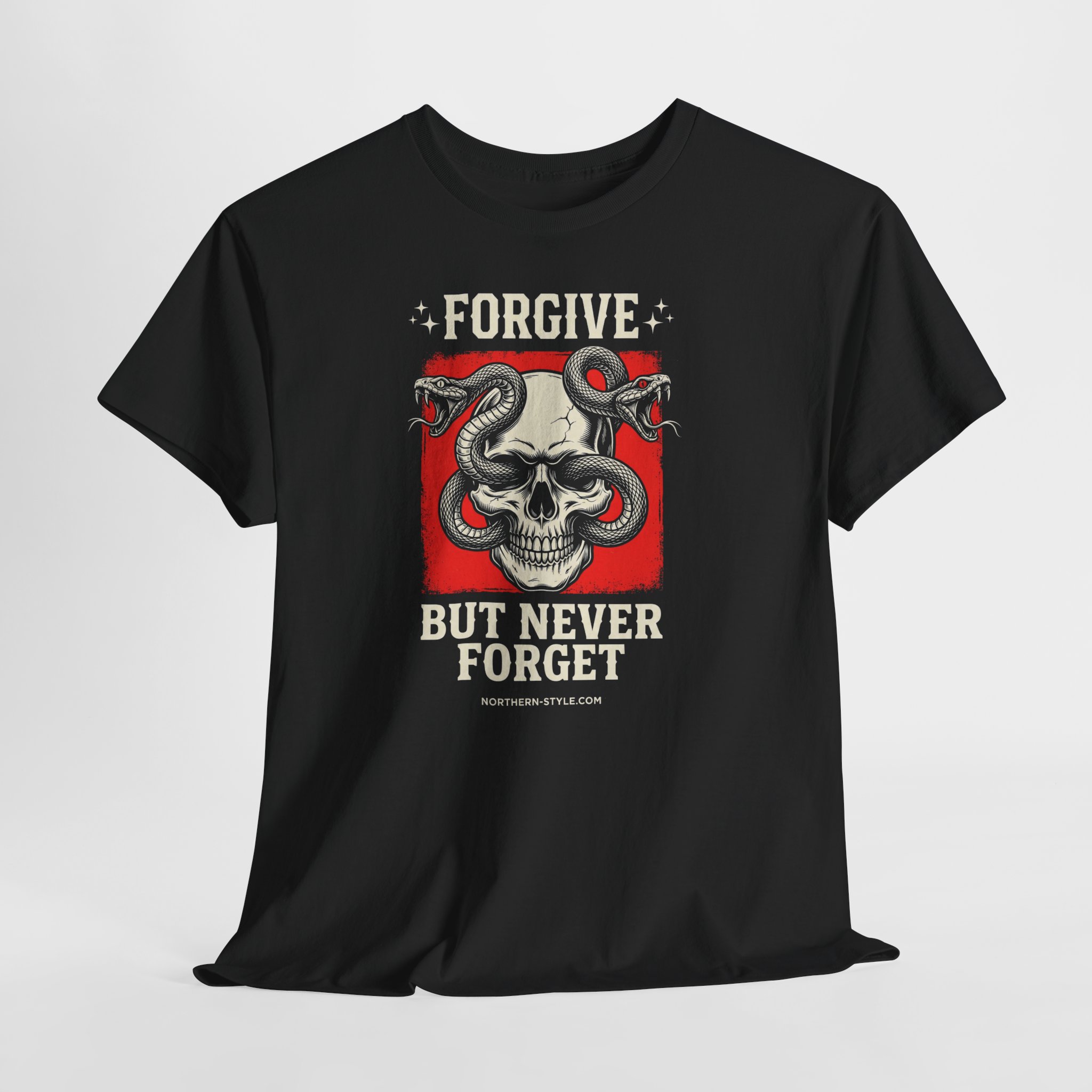 Forgive But Never Forget Skull Tee - Image 6