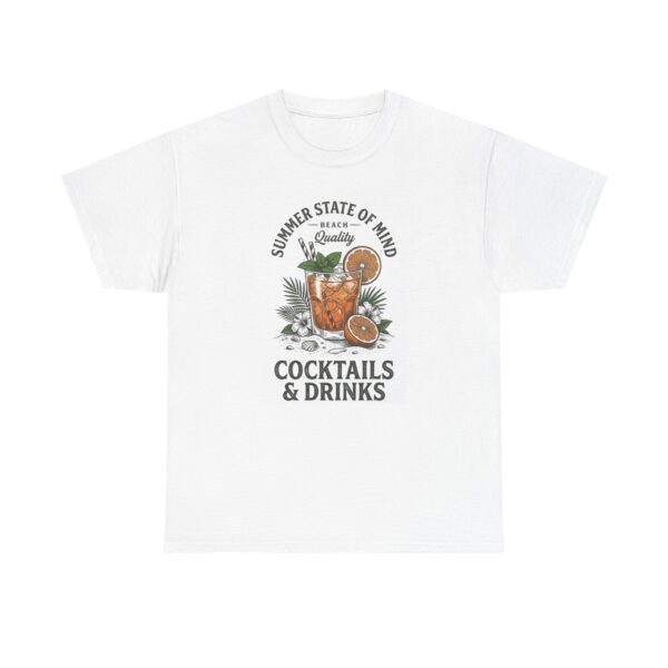 Cocktails & Drinks Tee — "Summer State of Mind" Cocktail Graphic T-Shirt