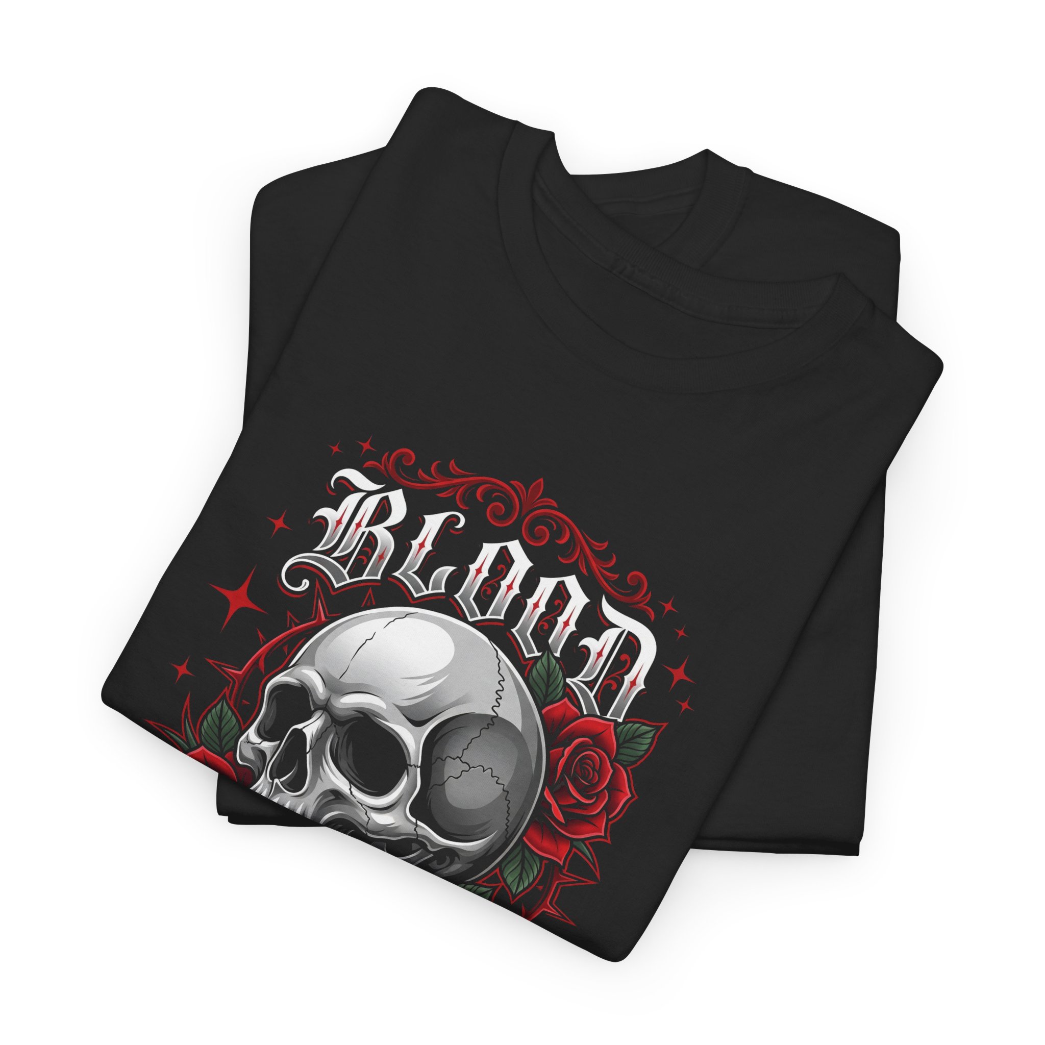 Skull & Roses 'Blood Brush' Graphic Tee - Image 5